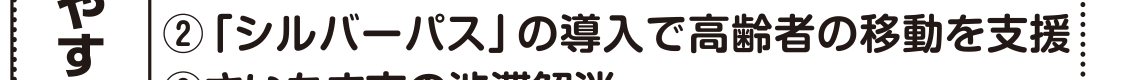 選挙公報記載の高齢者移動支援公約
