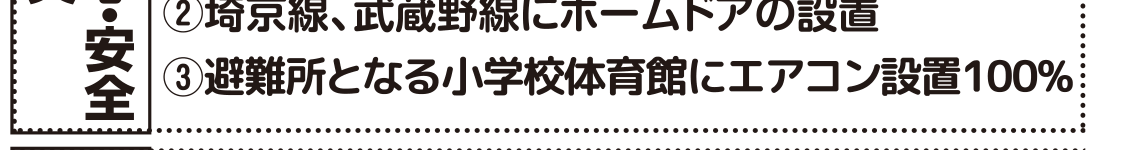 選挙公報記載の体育館エアコン設置公約