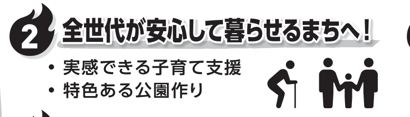 選挙公報に掲載された湯浅あや議員の公園づくり公約