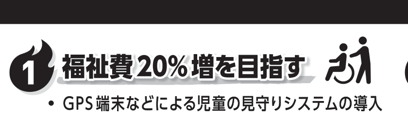 選挙公報に掲載された湯浅あや議員の福祉公約